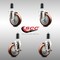 Service Caster 4 Inch 316SS Maroon Poly Swivel 1-3/8 Inch Expanding Stem Caster Brake SCC, 2PK SS316EX20S414-PPUB-MRN-2-TLB-2-138 - alternate 3